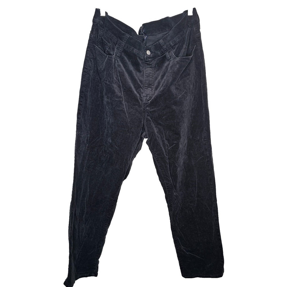 J.Crew full length essential straight cordoroy pant‎ black BT006 size 35